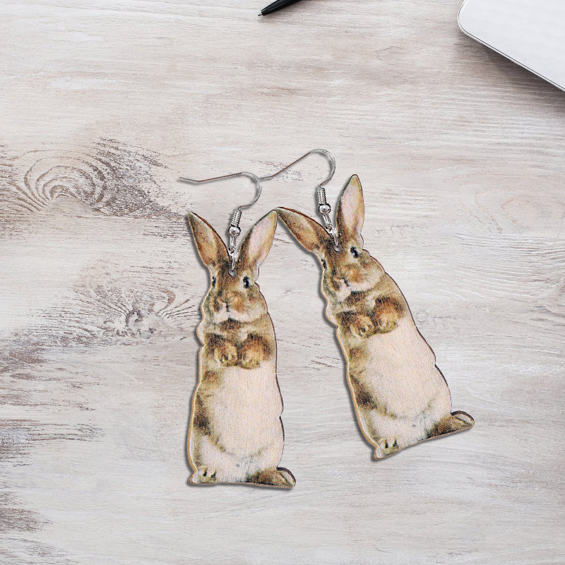 Kreative Tierohrringe Aus Holz