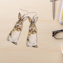 Laden Sie das Bild in den Galerie-Viewer, Kreative Tierohrringe Aus Holz