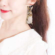 Laden Sie das Bild in den Galerie-Viewer, Kreative Tierohrringe Aus Holz