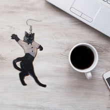 Laden Sie das Bild in den Galerie-Viewer, Kreative Tierohrringe Aus Holz