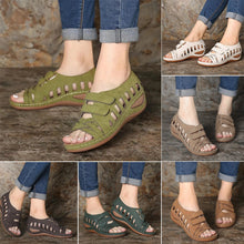 Laden Sie das Bild in den Galerie-Viewer, Lässige Leichte Hohle Fischmaul-Sandalen