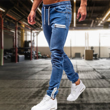 Laden Sie das Bild in den Galerie-Viewer, Lässige Sportjeans Mit Reißverschluss Für Herren