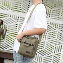 Laden Sie das Bild in den Galerie-Viewer, Lässige Umhängetasche aus Segeltuch für Herren im Freien