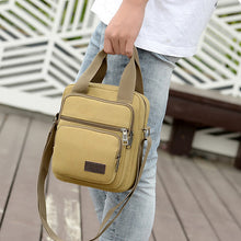 Laden Sie das Bild in den Galerie-Viewer, Lässige Umhängetasche aus Segeltuch für Herren im Freien