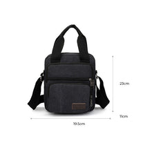 Laden Sie das Bild in den Galerie-Viewer, Lässige Umhängetasche aus Segeltuch für Herren im Freien