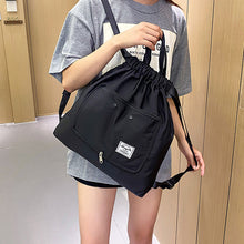 Laden Sie das Bild in den Galerie-Viewer, Lässiger Rucksack mit Kordelzug