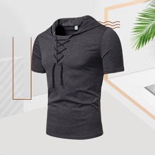 Laden Sie das Bild in den Galerie-Viewer, Lässiges Sommer-T-Shirt mit Kordelzug für Herren