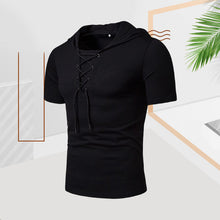 Laden Sie das Bild in den Galerie-Viewer, Lässiges Sommer-T-Shirt mit Kordelzug für Herren