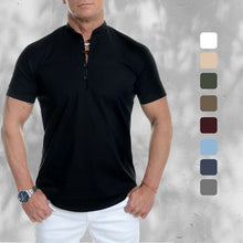 Laden Sie das Bild in den Galerie-Viewer, Leichtes Lässiges Herren-T-Shirt