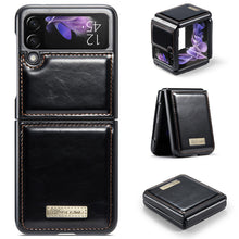 Laden Sie das Bild in den Galerie-Viewer, Luxuriöse Leder Fallschutzhülle für Samsung Galaxy Z Flip 3