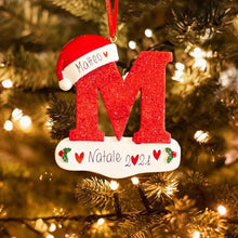 Laden Sie das Bild in den Galerie-Viewer, Weihnachtlicher dekorativer Buchstabenanhänger