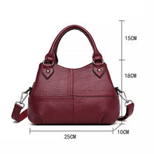 Laden Sie das Bild in den Galerie-Viewer, Mehrschichtige Umhängetasche Aus Weichem Leder