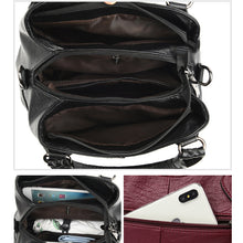 Laden Sie das Bild in den Galerie-Viewer, Mehrschichtige Umhängetasche Aus Weichem Leder