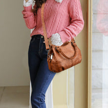 Laden Sie das Bild in den Galerie-Viewer, Mehrschichtige Umhängetasche Aus Weichem Leder