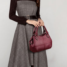 Laden Sie das Bild in den Galerie-Viewer, Mehrschichtige Umhängetasche Aus Weichem Leder