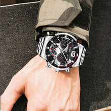 Laden Sie das Bild in den Galerie-Viewer, Modische Wasserdichte Leuchtende Quarzuhr