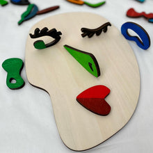 Laden Sie das Bild in den Galerie-Viewer, Montessori-Puzzle Aus Holz