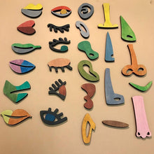 Laden Sie das Bild in den Galerie-Viewer, Montessori-Puzzle Aus Holz