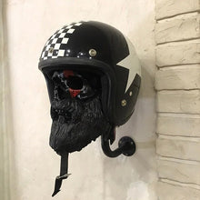 Laden Sie das Bild in den Galerie-Viewer, Motorrad Schädel Helmhalter