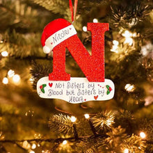 Laden Sie das Bild in den Galerie-Viewer, Weihnachtlicher dekorativer Buchstabenanhänger