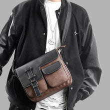 Laden Sie das Bild in den Galerie-Viewer, Neue Umhängetasche aus Leder mit mehreren Taschen für Herren