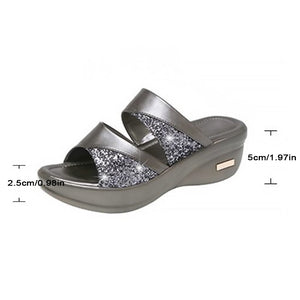 Neue Glänzende Bequeme Sommersandalen