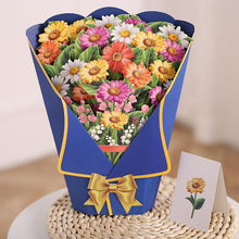 Laden Sie das Bild in den Galerie-Viewer, 3D-Pop-Up-Blumenstrauß-Grußkarte