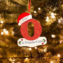 Laden Sie das Bild in den Galerie-Viewer, Weihnachtlicher dekorativer Buchstabenanhänger