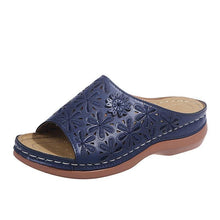 Laden Sie das Bild in den Galerie-Viewer, Orthopädische Fußgewölbe Sandalen aus Leder mit weichem Fußbett