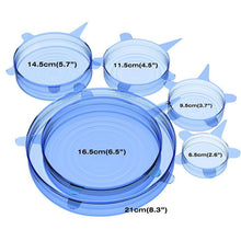 Laden Sie das Bild in den Galerie-Viewer, Silikon-Stretchdeckel, 6STK