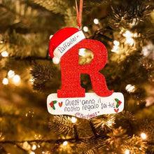 Laden Sie das Bild in den Galerie-Viewer, Weihnachtlicher dekorativer Buchstabenanhänger
