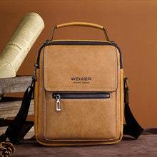 Laden Sie das Bild in den Galerie-Viewer, Retro kleine Umhängetasche aus Leder für Herren