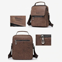 Laden Sie das Bild in den Galerie-Viewer, Retro kleine Umhängetasche aus Leder für Herren