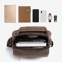Laden Sie das Bild in den Galerie-Viewer, Retro kleine Umhängetasche aus Leder für Herren