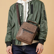 Laden Sie das Bild in den Galerie-Viewer, Retro kleine Umhängetasche aus Leder für Herren