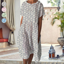 Laden Sie das Bild in den Galerie-Viewer, Damenkleid mit Sonnenblumendruck