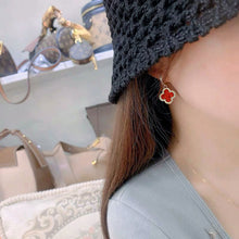 Laden Sie das Bild in den Galerie-Viewer, Schöne Ohrringe mit vierblättrigem Kleeblatt