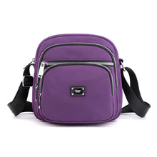 Laden Sie das Bild in den Galerie-Viewer, Einfarbige kleine quadratische Umhängetasche aus Nylon