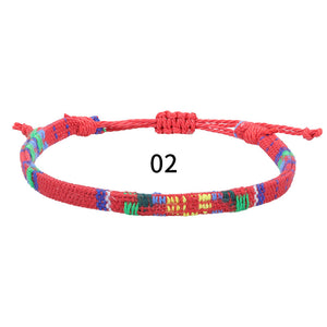 Geflochtenes Regenbogen-Armband