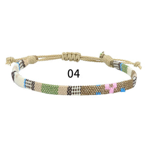 Geflochtenes Regenbogen-Armband