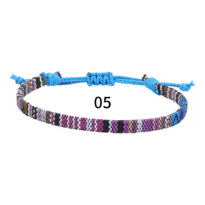 Geflochtenes Regenbogen-Armband