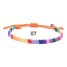 Laden Sie das Bild in den Galerie-Viewer, Geflochtenes Regenbogen-Armband
