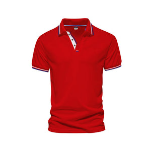 Einfarbiges Poloshirt mit Reverskragen