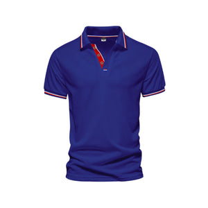 Einfarbiges Poloshirt mit Reverskragen