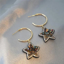 Laden Sie das Bild in den Galerie-Viewer, Sanfte Kristall-Stern-Ohrringe