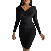 Laden Sie das Bild in den Galerie-Viewer, Sexy Hochelastisches Strickkleid