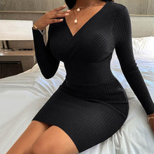 Laden Sie das Bild in den Galerie-Viewer, Sexy Hochelastisches Strickkleid
