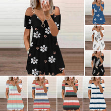 Laden Sie das Bild in den Galerie-Viewer, Sexy Schulterfreies Kleid Mit Reißverschluss