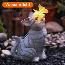 Laden Sie das Bild in den Galerie-Viewer, Solar Katzen Gartendekoration aus Kunstharz