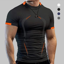 Laden Sie das Bild in den Galerie-Viewer, Sommer-Fitness-T-Shirt Für Herren